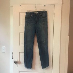 Madewell 10” high rise skinny jeans